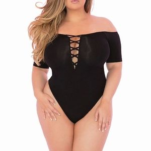 Pink Lipstick 1/2X black bodysuit